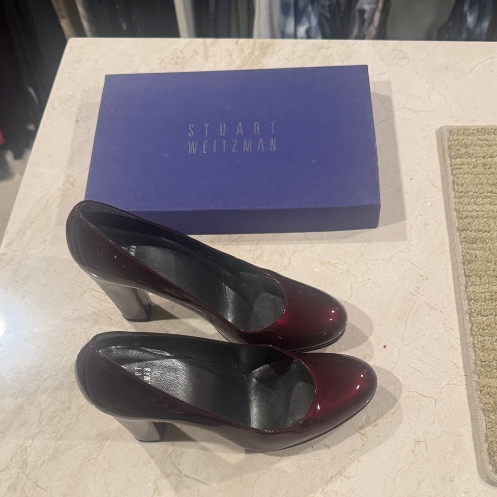 Stuart Weitzman Dark Red Women's Heels